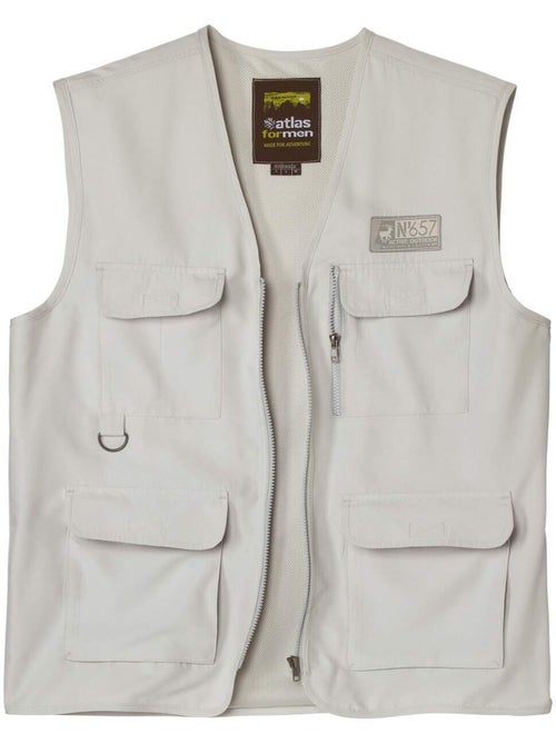 Gilet reporter zippé - atlas for men - Kiabi Gilet reporter zippé - atlas for men - Kiabi