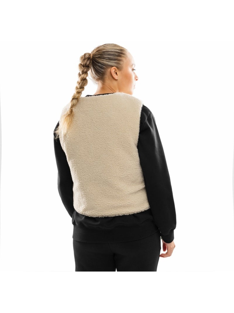 Gilet réversible matelassé doublé sherpa femme lifestyle femme scape Noir - Kiabi