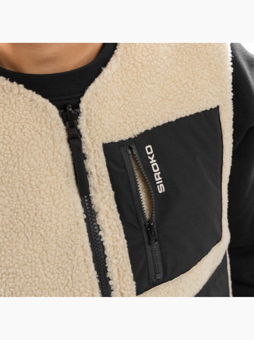 Gilet réversible matelassé doublé sherpa femme lifestyle femme scape - Kiabi