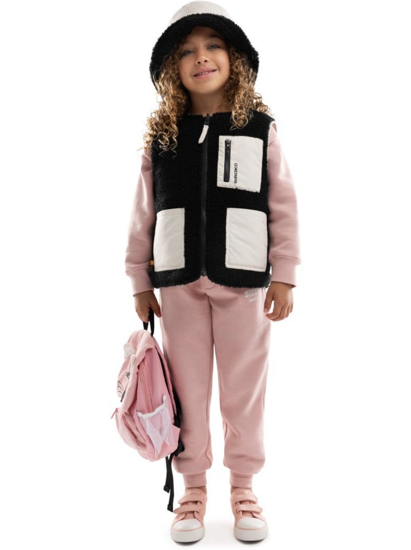 Gilet réversible matelassé doublé sherpa fille lifestyle enfants explorer-g Beige - Kiabi