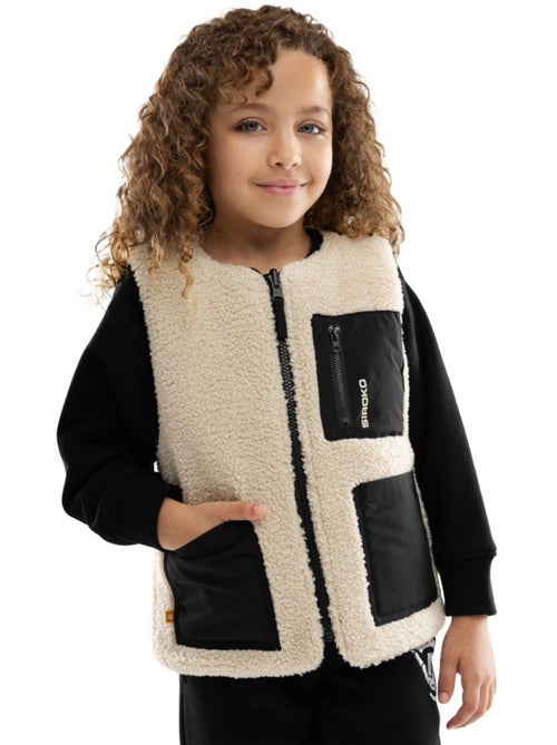 Gilet réversible matelassé doublé sherpa fille lifestyle enfants tiny-g - Kiabi Gilet réversible matelassé doublé sherpa fille lifestyle enfants tiny-g - Kiabi