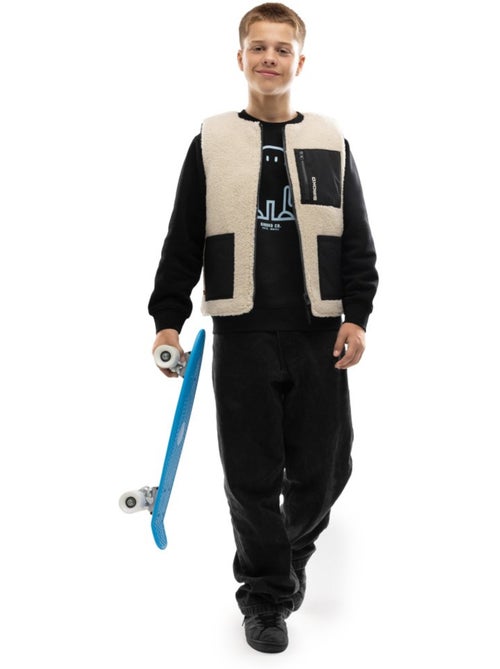 Gilet réversible matelassé doublé sherpa garçon lifestyle enfants tiny - Kiabi