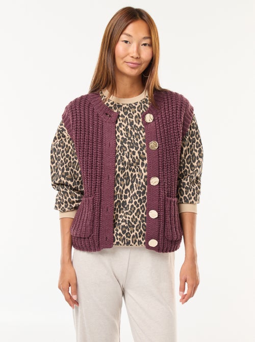 Gilet sans manches à ouverture boutonnée - Kiabi