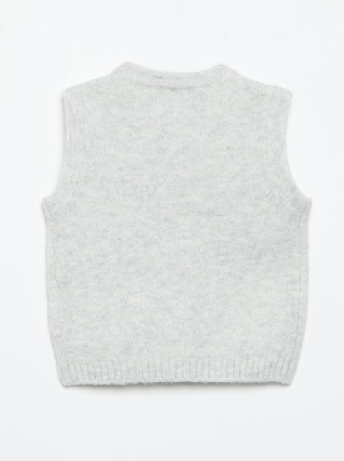 Gilet sans manches avec poches brodées - Kiabi
