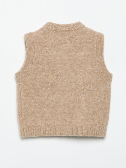 Gilet sans manches avec poches brodées - Kiabi