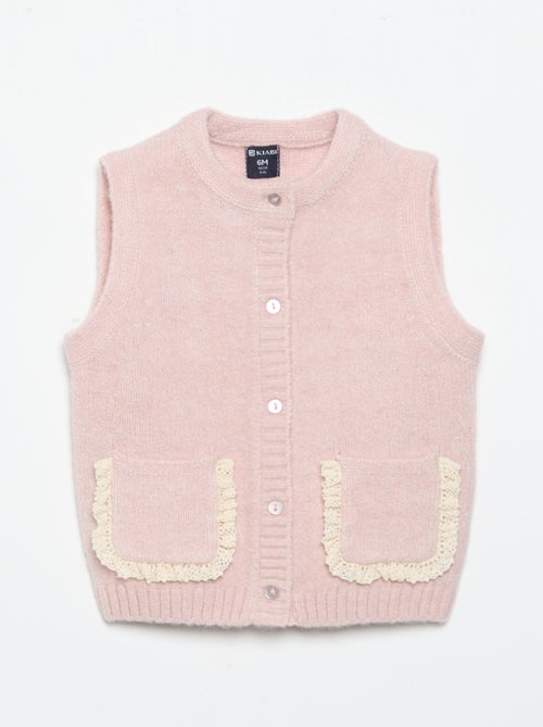 Gilet sans manches avec poches brodées - Kiabi
