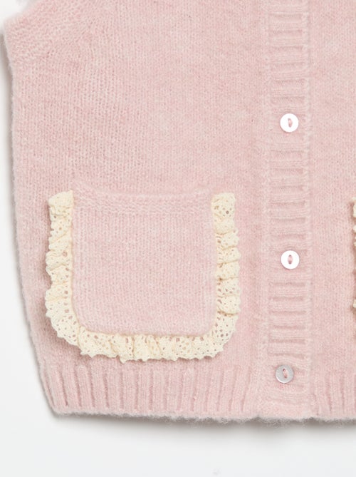 Gilet sans manches avec poches brodées - Kiabi