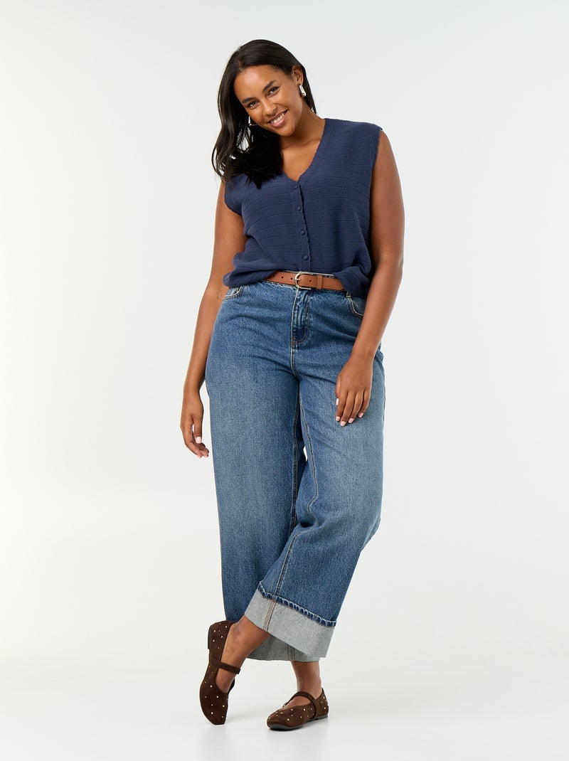 Gilet sans manches Bleu - Kiabi