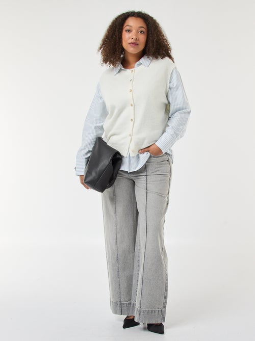 Gilet sans manches boutonné - Kiabi