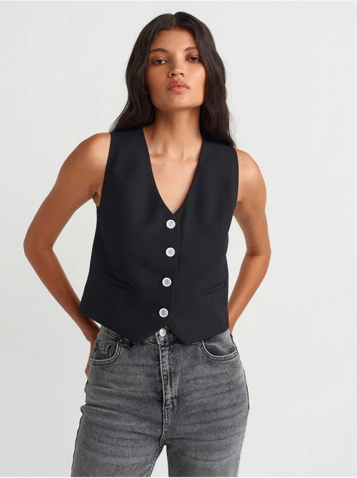 Gilet sans manches court femme dilvin - Kiabi Gilet sans manches court femme dilvin - Kiabi
