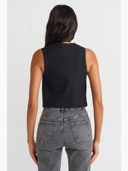 Gilet sans manches court femme dilvin - Kiabi Gilet sans manches court femme dilvin - Kiabi