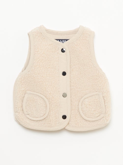 Gilet sans manches effet moutonné - Kiabi
