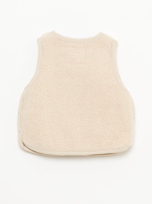 Gilet sans manches effet moutonné - Kiabi