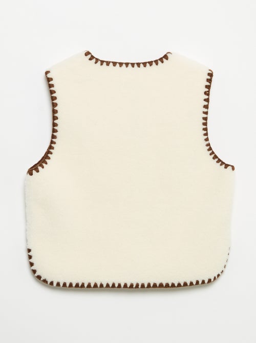 Gilet sans manches effet moutonné - Kiabi Gilet sans manches effet moutonné - Kiabi