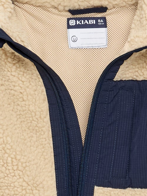 Gilet sans manches effet moutonné - Kiabi