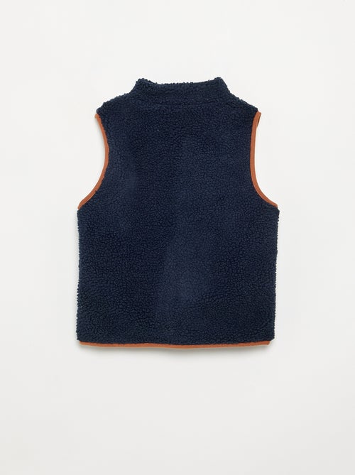 Gilet sans manches effet moutonné - Kiabi