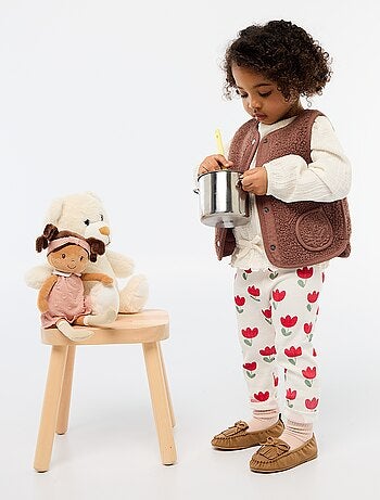 Gilet sans manches effet moutonné