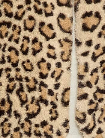 Gilet sans manches en fausse fourrure