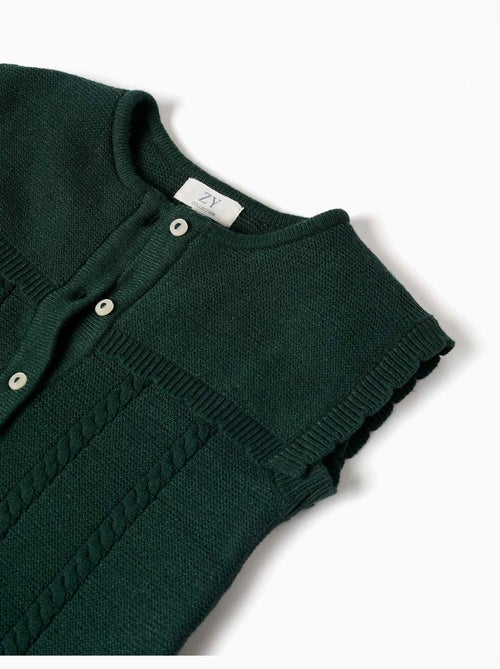 Gilet sans manches en maille avec détails torsadés b&s - Kiabi Gilet sans manches en maille avec détails torsadés b&s - Kiabi