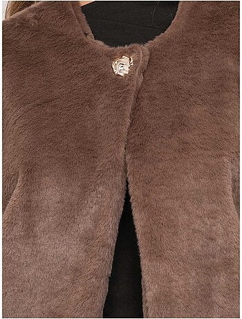 Gilet sans manches fausse fourrure ulla
