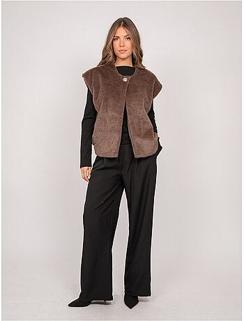 Gilet sans manches fausse fourrure ulla