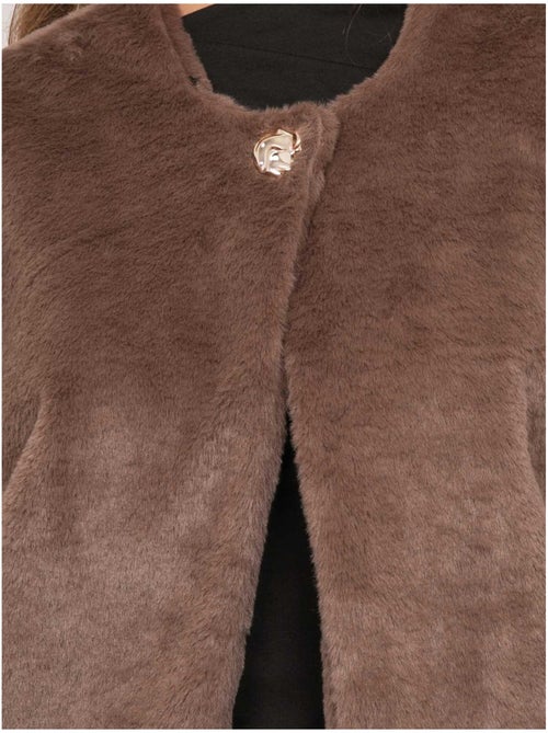 Gilet sans manches fausse fourrure ulla - Kiabi Gilet sans manches fausse fourrure ulla - Kiabi