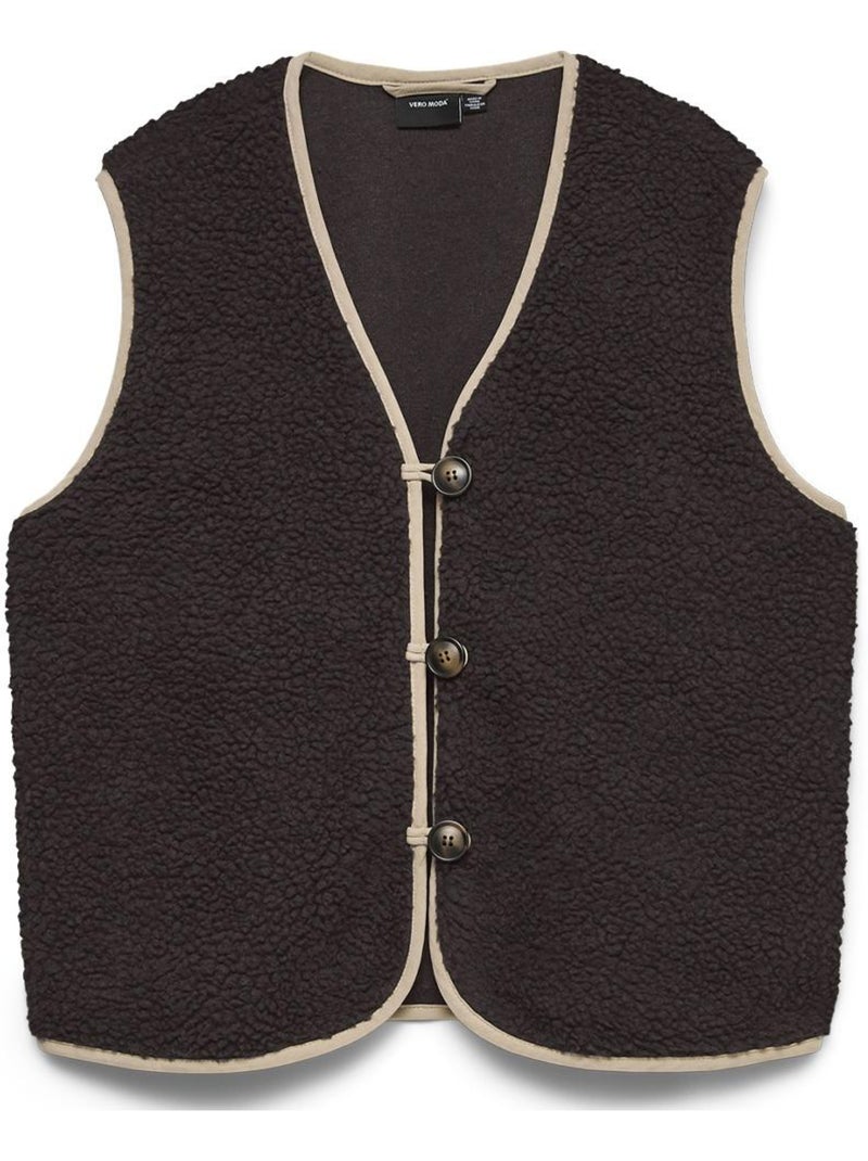 Gilet sans manches femme vero moda Marron cappuccino - Kiabi