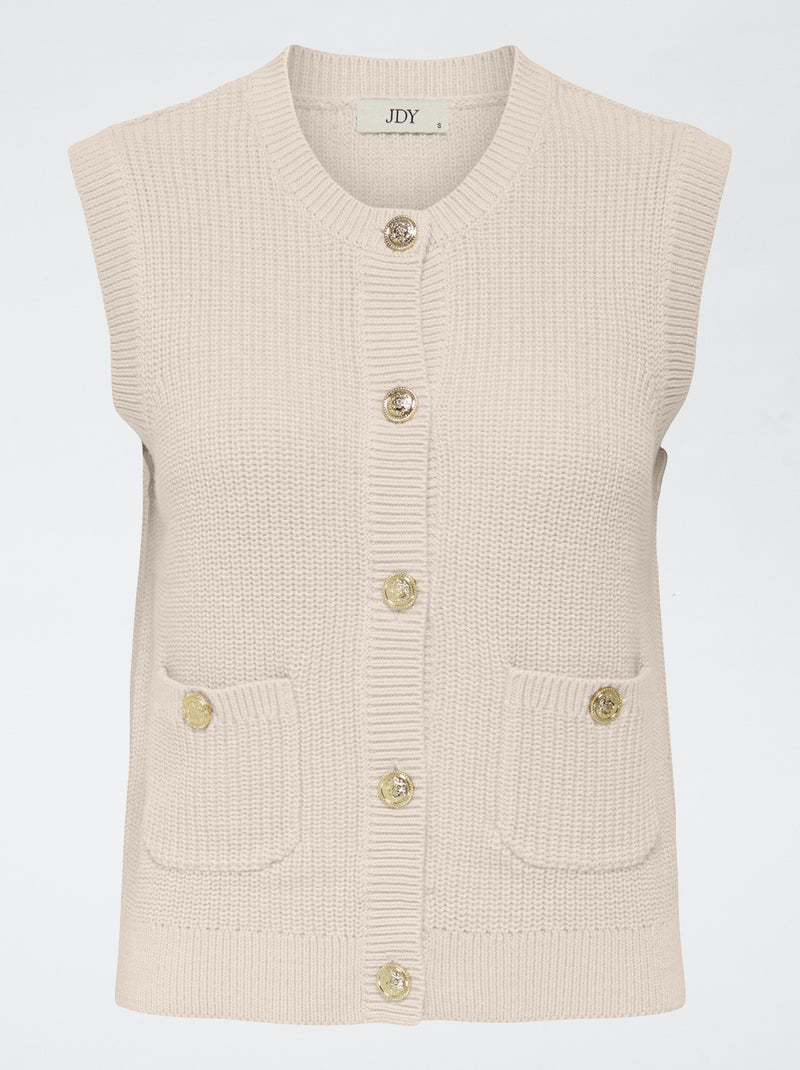 Gilet sans manches 'JDY' Beige - Kiabi