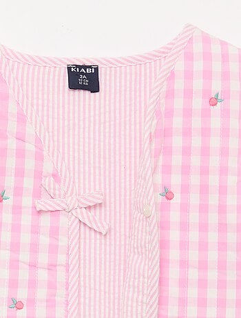 Gilet sans manches réversible en popeline