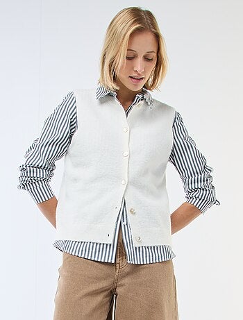 Gilet sans manches uni