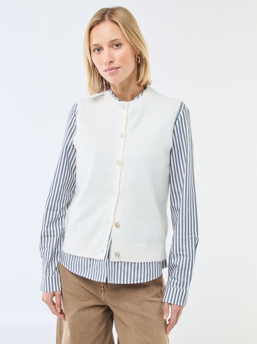 Gilet sans manches uni - Kiabi