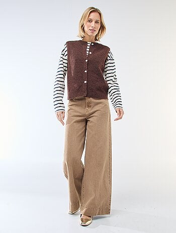 Gilet sans manches uni