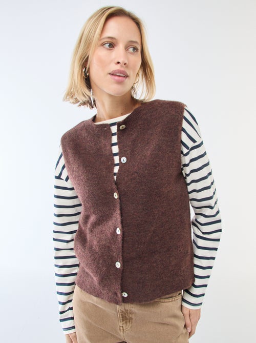 Gilet sans manches uni - Kiabi