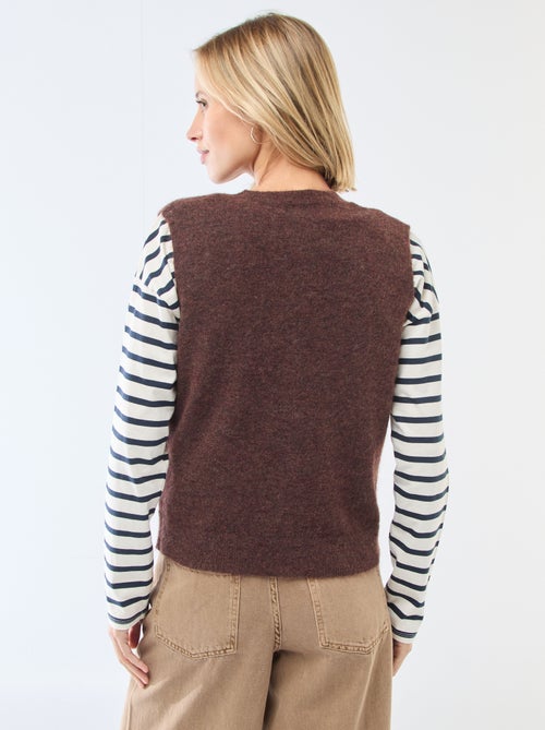 Gilet sans manches uni - Kiabi