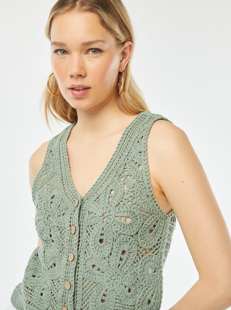 Gilet sans manches VERT - Kiabi