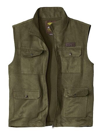 Gilet Suédine Sans Manches Aventurier - ATLAS FOR MEN