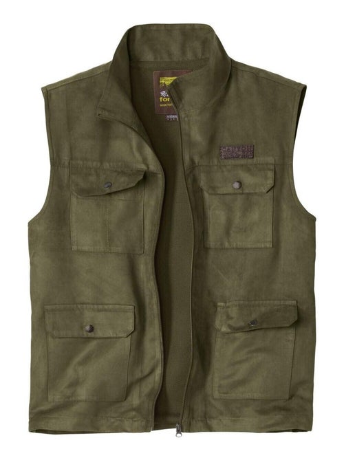Gilet Suédine Sans Manches Aventurier   - ATLAS FOR MEN - Kiabi