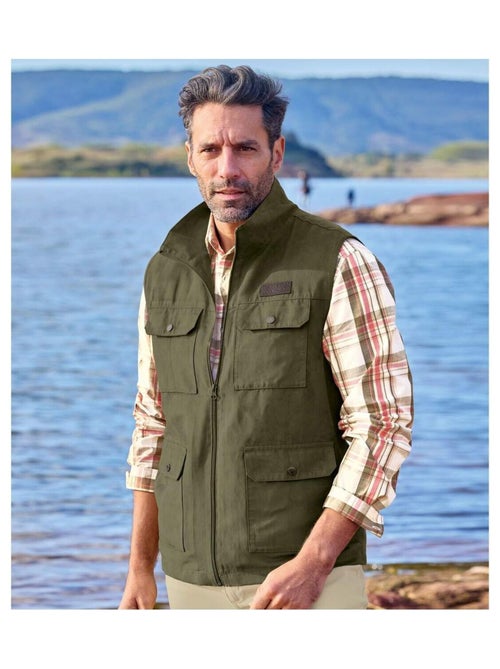 Gilet Suédine Sans Manches Aventurier   - ATLAS FOR MEN - Kiabi