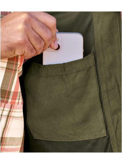 Gilet Suédine Sans Manches Aventurier   - ATLAS FOR MEN - Kiabi