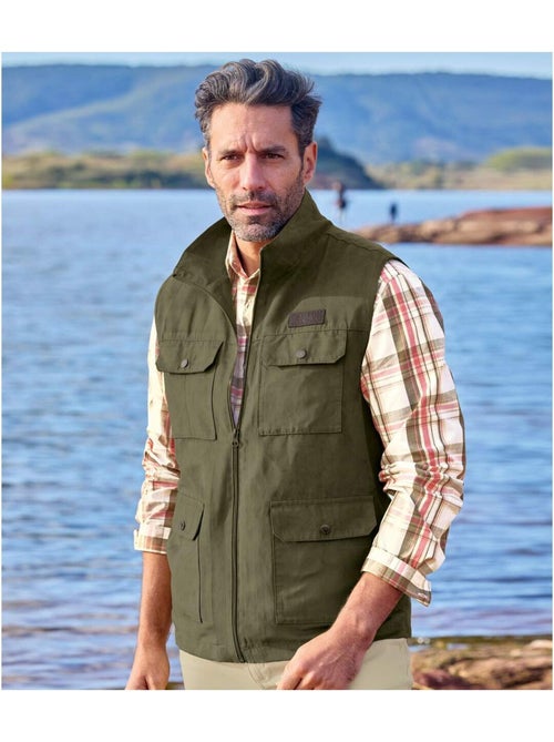 Gilet suédine sans manches aventurier   - atlas for men - Kiabi