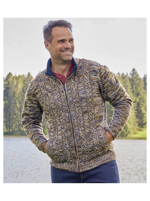 Gilet Tricot Chiné Casual - ATLAS FOR MEN - Kiabi Gilet Tricot Chiné Casual - ATLAS FOR MEN - Kiabi