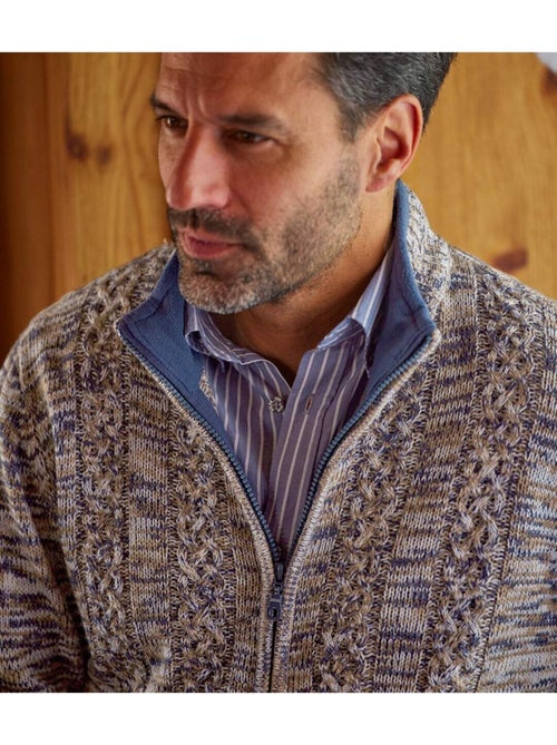 Gilet Tricot Chiné Casual - ATLAS FOR MEN - Kiabi Gilet Tricot Chiné Casual - ATLAS FOR MEN - Kiabi