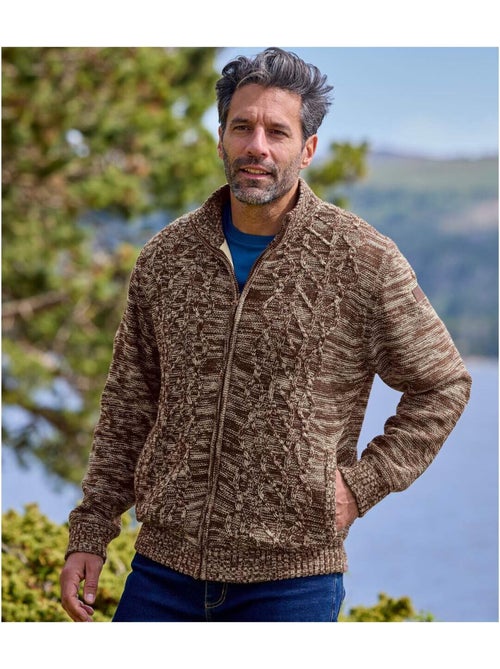 Gilet Tricot Doublé Polaire - ATLAS FOR MEN - Kiabi Gilet Tricot Doublé Polaire - ATLAS FOR MEN - Kiabi