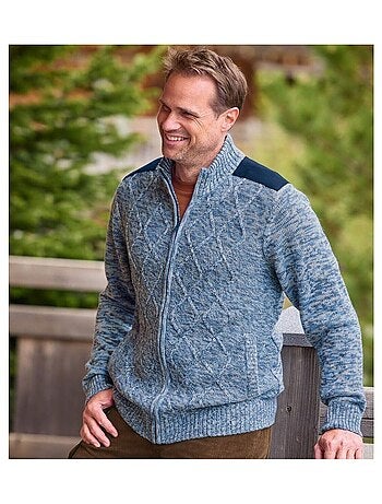 Gilet Tricot et Suédine Exploration - ATLAS FOR MEN