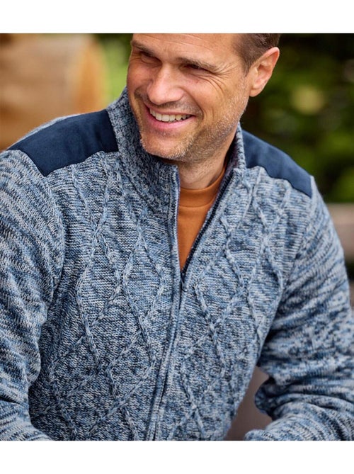 Gilet Tricot et Suédine Exploration - ATLAS FOR MEN - Kiabi Gilet Tricot et Suédine Exploration - ATLAS FOR MEN - Kiabi