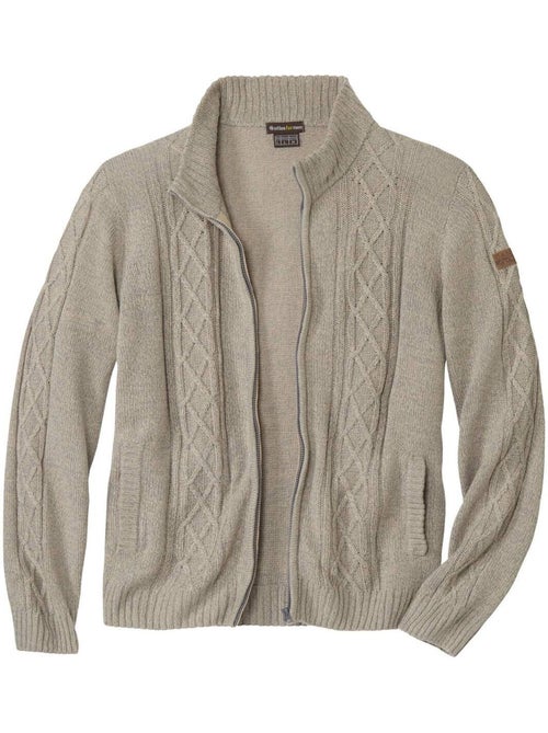 Gilet Tricot Torsadé - ATLAS FOR MEN - Kiabi Gilet Tricot Torsadé - ATLAS FOR MEN - Kiabi