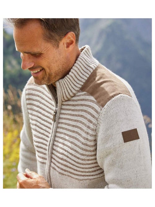 Gilet Tricot Zippé Authentique - ATLAS FOR MEN - Kiabi Gilet Tricot Zippé Authentique - ATLAS FOR MEN - Kiabi