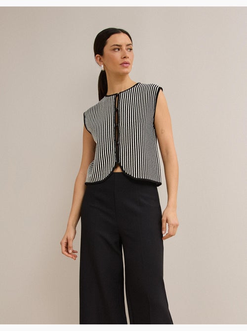 Gilet tricoté, mo fashion - Kiabi