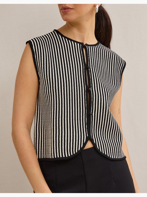 Gilet tricoté, mo fashion - Kiabi