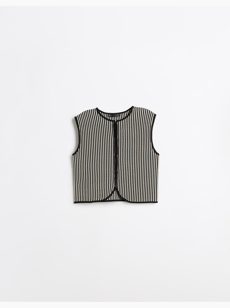 Gilet tricoté, mo fashion Beige - Kiabi